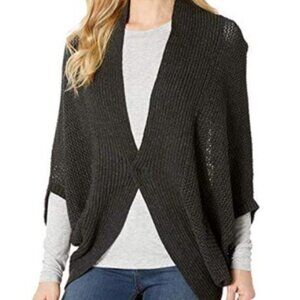 prAna Lima Open Mesh Knit Cocoon Shawl Cardigan Organic Cotton Beach Coastal-M